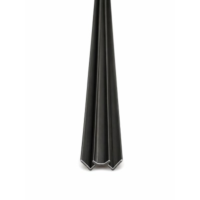 Perfil de Canto em 'W' p/SPC D'aecore - Preto