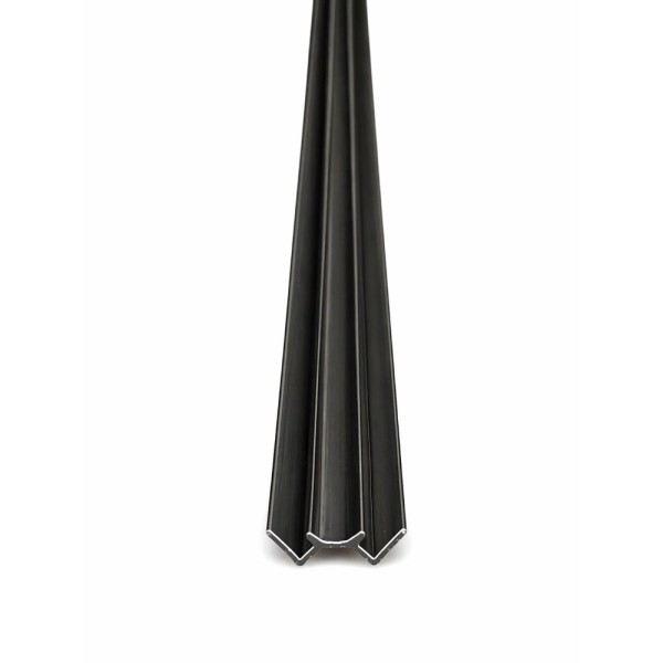 Perfil de Canto em 'W' p/SPC D'aecore - Preto