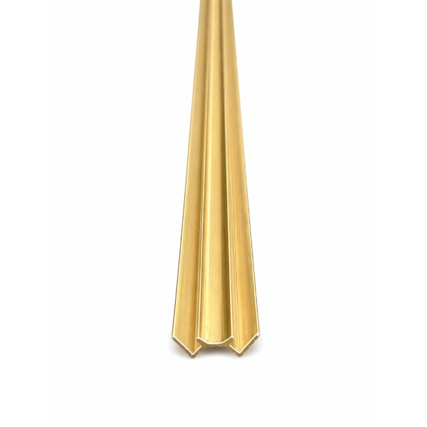 Perfil de Canto em 'W' p/SPC D'aecore - Dourado