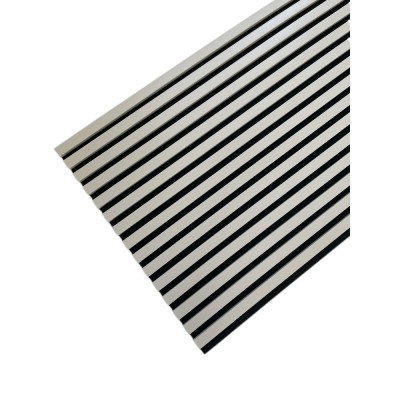 Painel Ripado Acústico D'aecore - Off-White