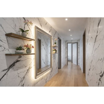 Painel SPC D'aecore Branco Castanho Calacatta