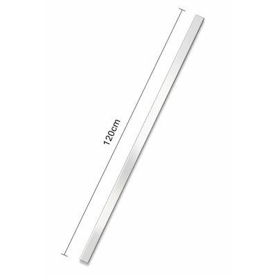 Friso decorativo para Ripado - Prateado Brilhante 120cm