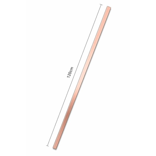 Friso decorativo para Ripado - Ouro Rosa Brilhante 120cm