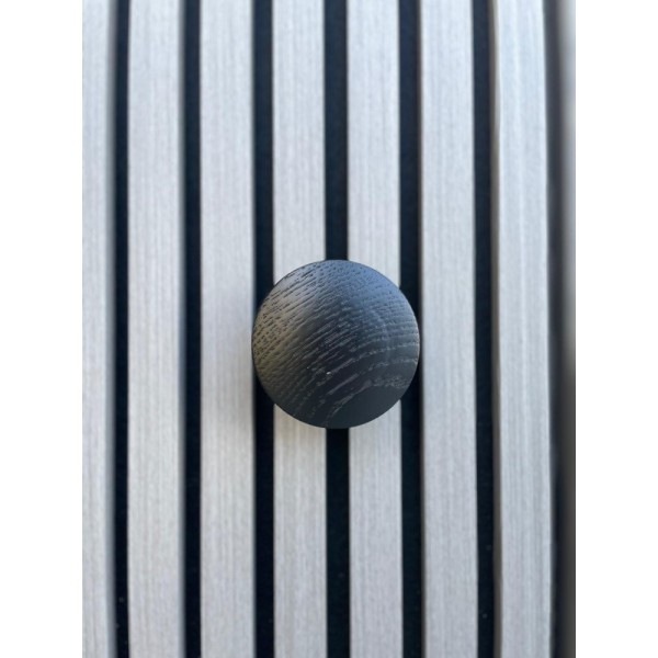 Cabide Redondo p/Ripados - Preto Cinza 